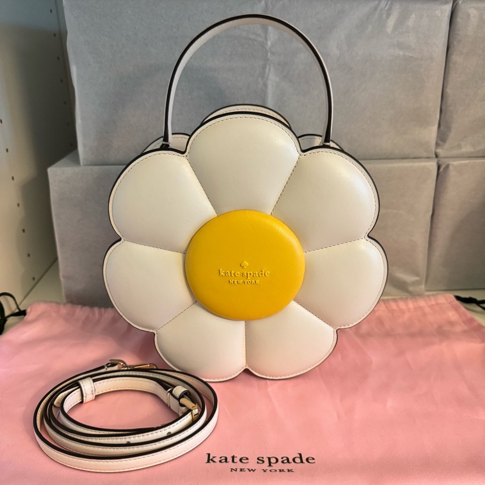 New Kate Spade Day Tripper 3d Daisy Flower Crossbody Novelty Bag